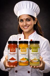 Starter Trial Pack — Organic Masala Combo Haldi Mirch Dhaniya 100g each