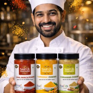 Family Value Pack — Organic Masala Combo Haldi Mirch Dhaniya 450g each
